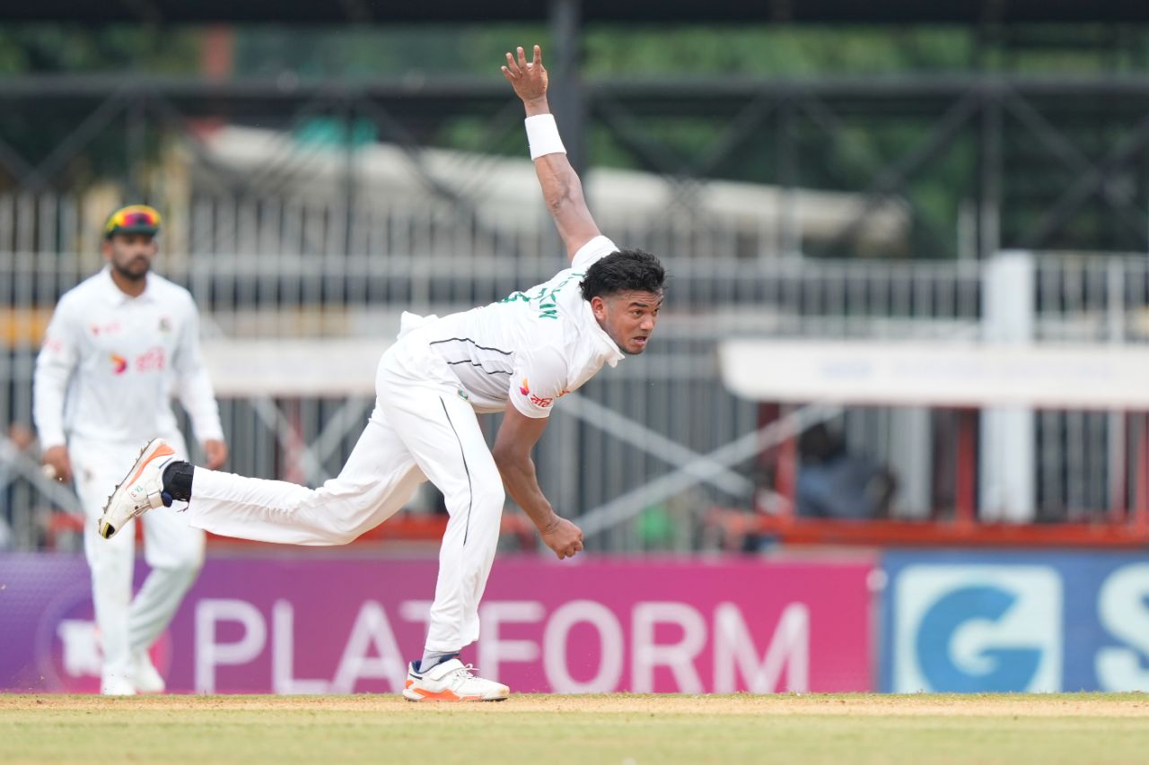 Taskin Ahmed did not find the right lengths on the first morning, India vs Bangladesh, 1st Test, Chennai, 1st day, September 19, 2024