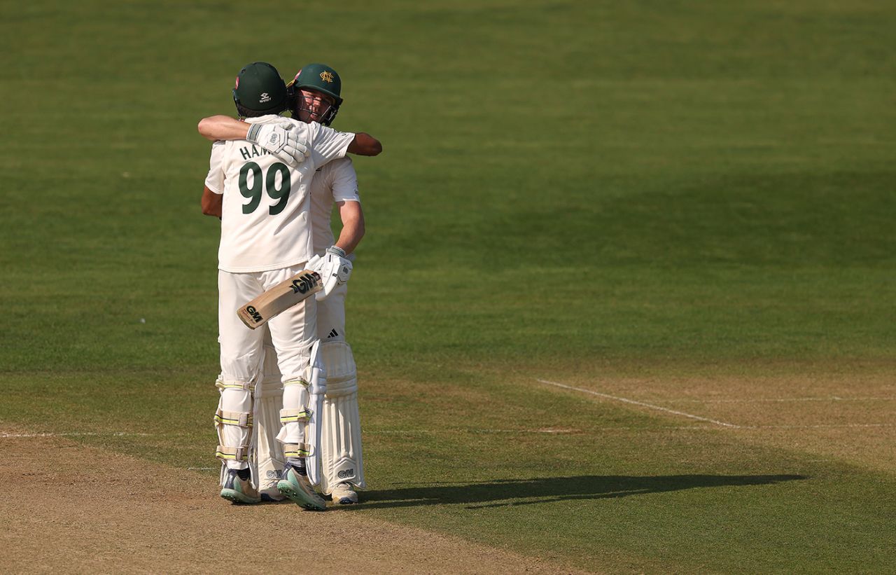 Haseeb Hameed and Ben Slater saw their side victory. Kent vs Nottinghamshire, County Championship, Canterbury, September 19, 2024