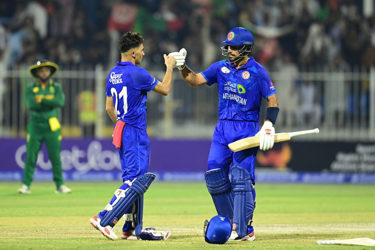 Rahmanullah Gurbaz and Rahmat Shah shared a century stand, Afghanistan vs South Africa, 2nd ODI, Sharjah, September 20, 2024