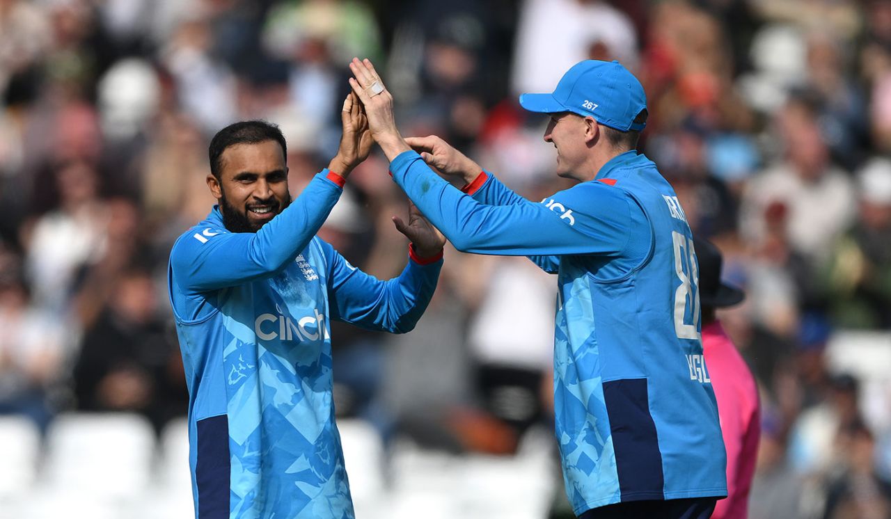 Adil Rashid claimed his 200th ODI wicket when he removed Glenn Maxwell, England vs Australia, 2nd ODI, Headingley, September 21, 2024