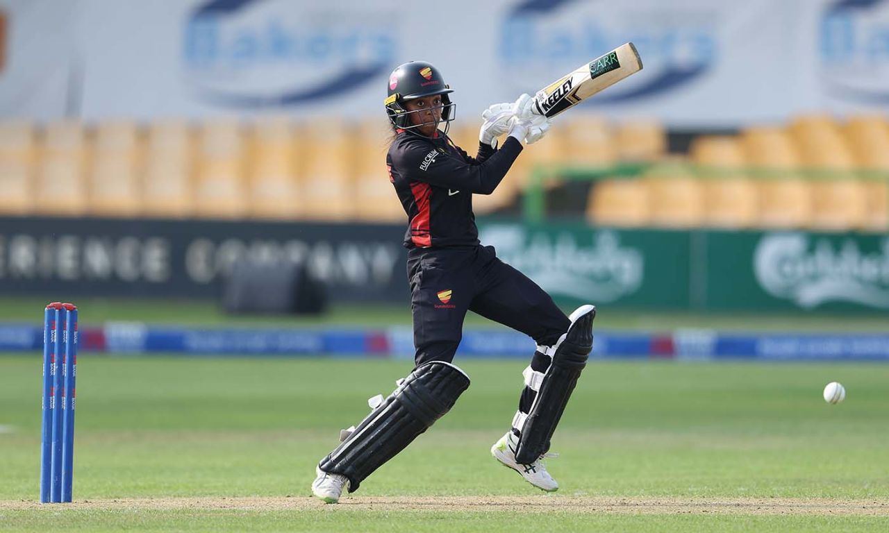 Cordelia Griffith sprinted off at the start of her innings, South East Stars vs Sunrisers, Rachael Heyhoe Flint Trophy, Final, Grace Road, September 21, 2024
