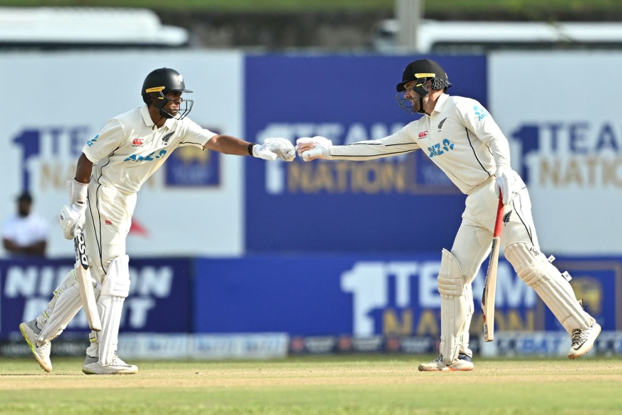 Rachin Ravindra and Tom Blundell put on 56 for the fifth wicket, Sri Lanka vs New Zealand, 1st Test, 4th day, Galle, September 22, 2024