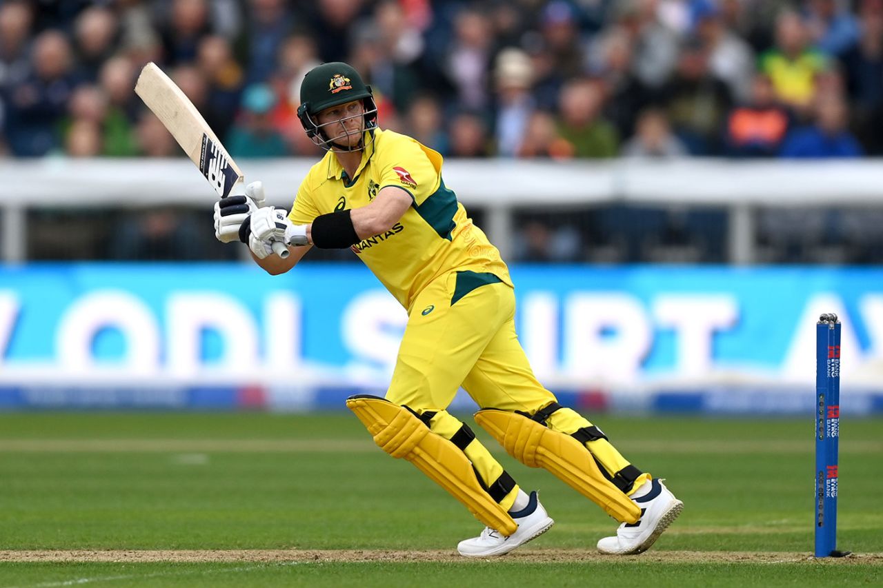 Steven Smith works through the leg side, England vs Australia, 3rd ODI, Chester-le-Street, September 24, 2024