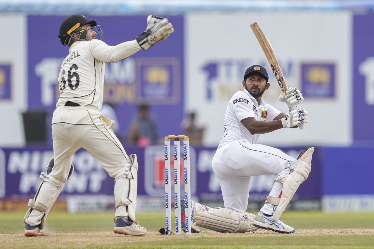 Kamindu Mendis went past 150 in another big knock, Sri Lanka vs New Zealand, 2nd Test, Galle, 2nd day, September 27, 2024