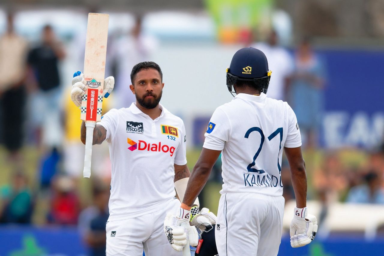 Kusal Mendis finished with 106 off 149 balls, Sri Lanka vs New Zealand, 2nd Test, Galle, 2nd day, September 27, 2024