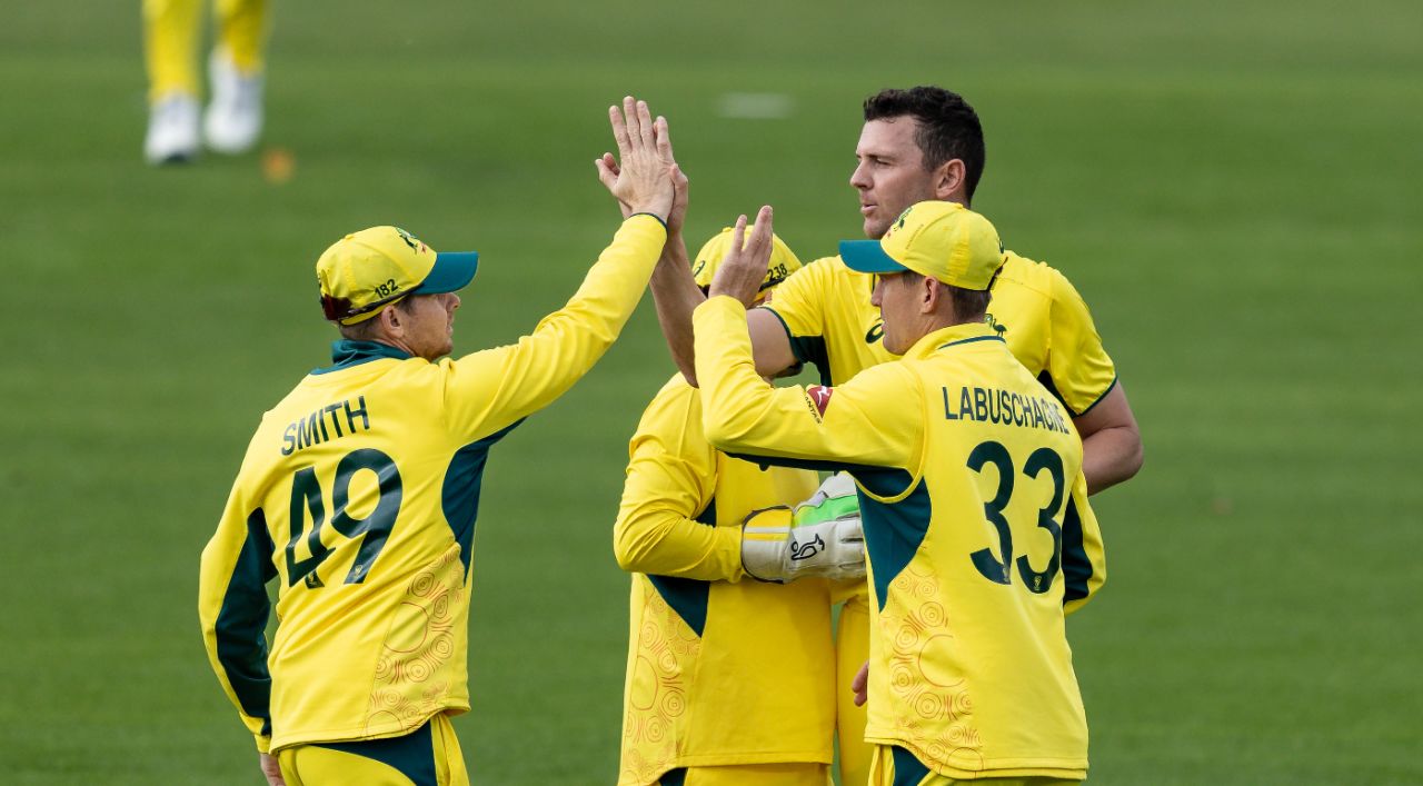 Josh Hazlewood struck to dismiss Phil Salt, England vs Australia, 4th ODI, Lord's, September 27, 2024