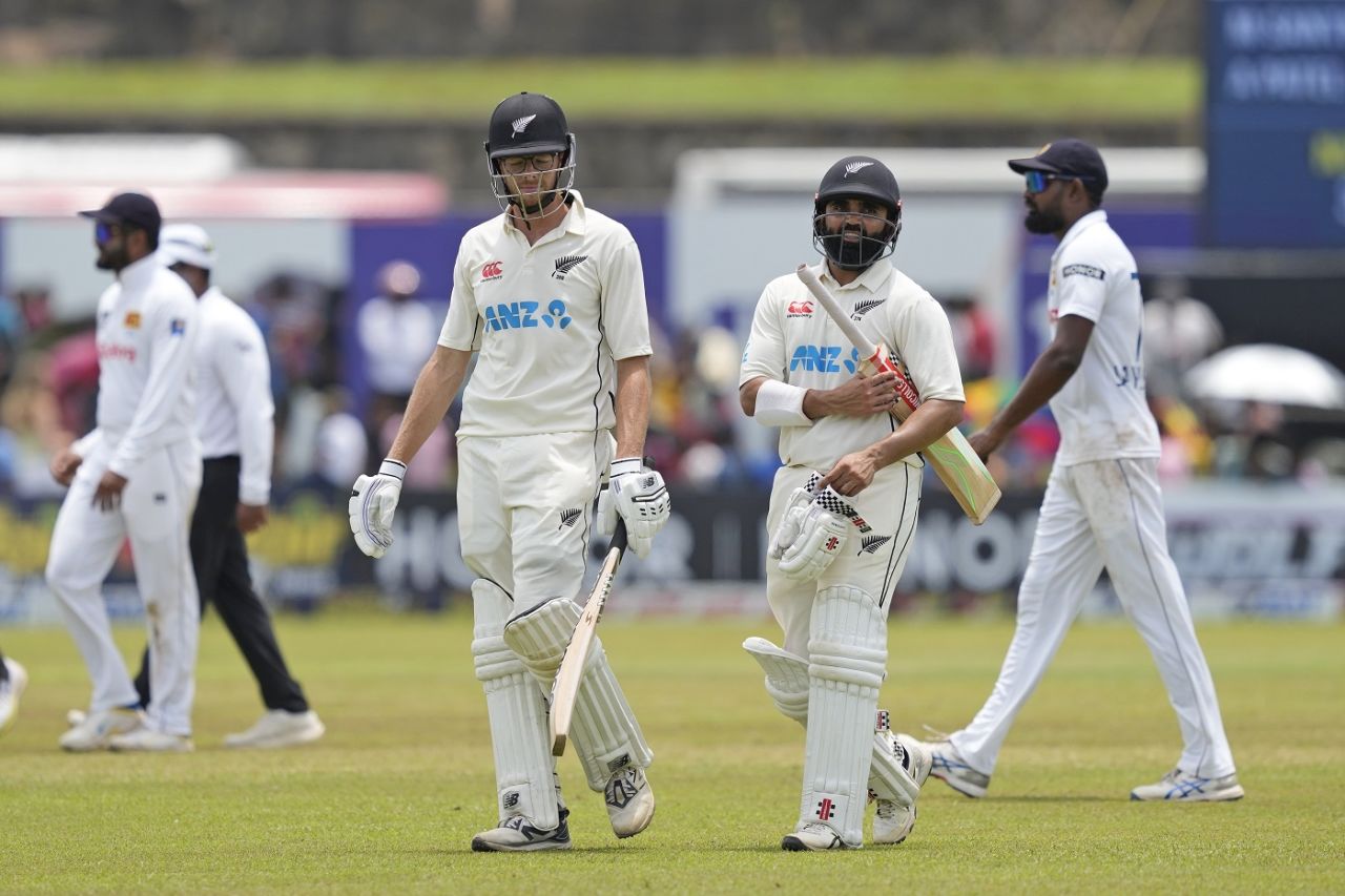 Mitchell Santner and Ajaz Patel frustrated Sri Lanka with a fifty stand for the ninth wicket, Sri Lanka vs New Zealand, 2nd Test, 4th day, Galle, September 29, 2024