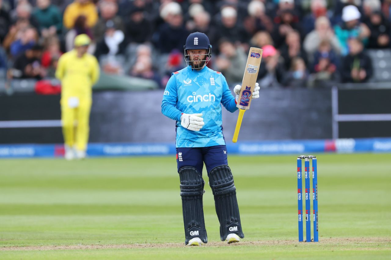 Ben Duckett reached fifty off 45 balls, England vs Australia, 5th ODI, Bristol, September 29, 2024