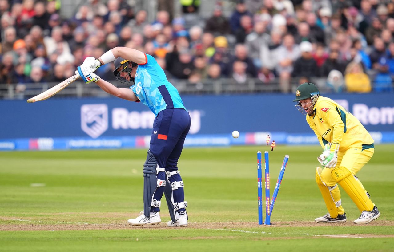 Jamie Smith was bowled by Glenn Maxwell, England vs Australia, 5th ODI, Bristol, September 29, 2024