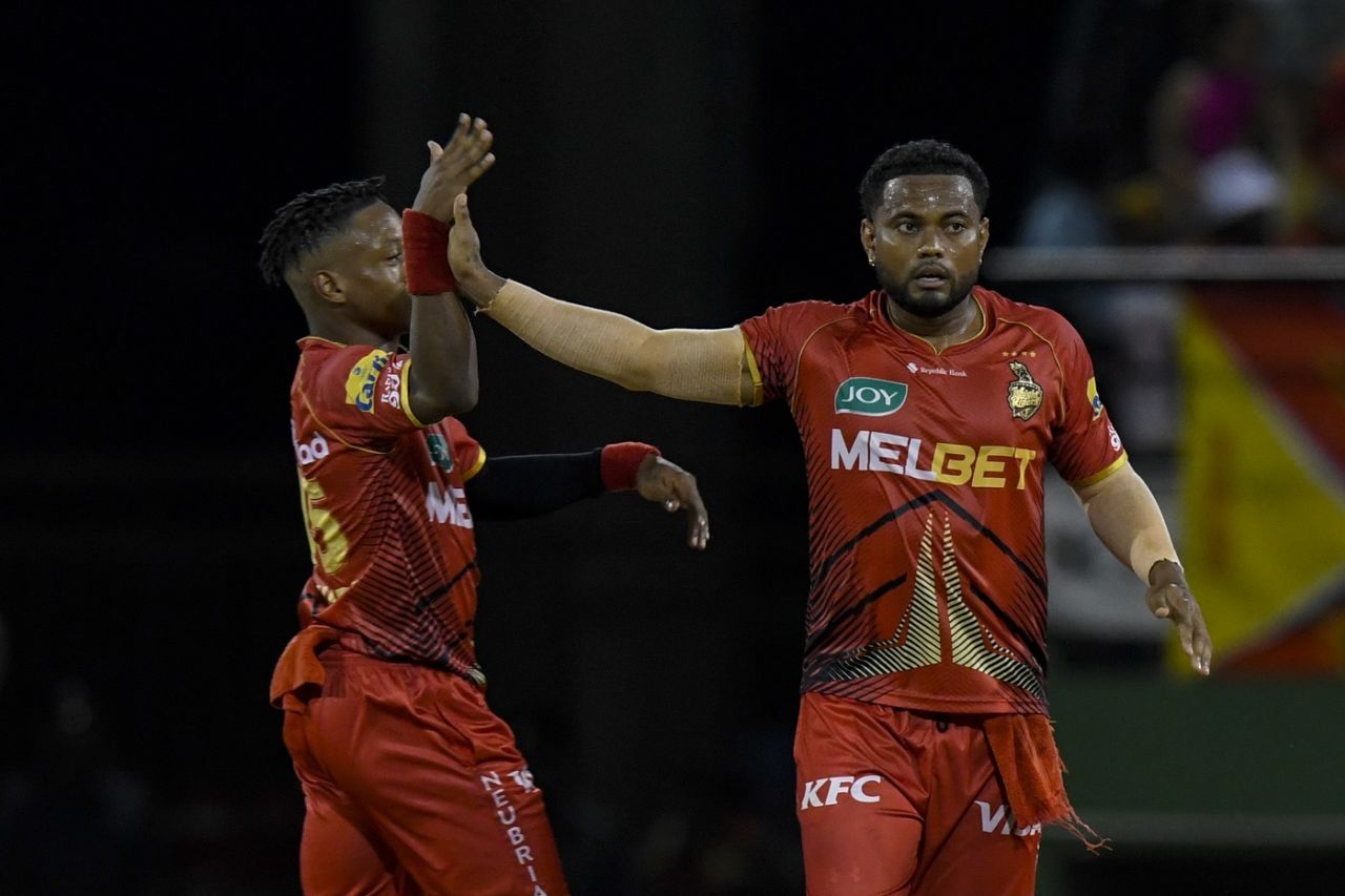 Terrance Hinds starred with a three-wicket haul, Guyana Amazon Warriors vs Trinbago Knight Riders, CPL, Providence, September 29, 2024