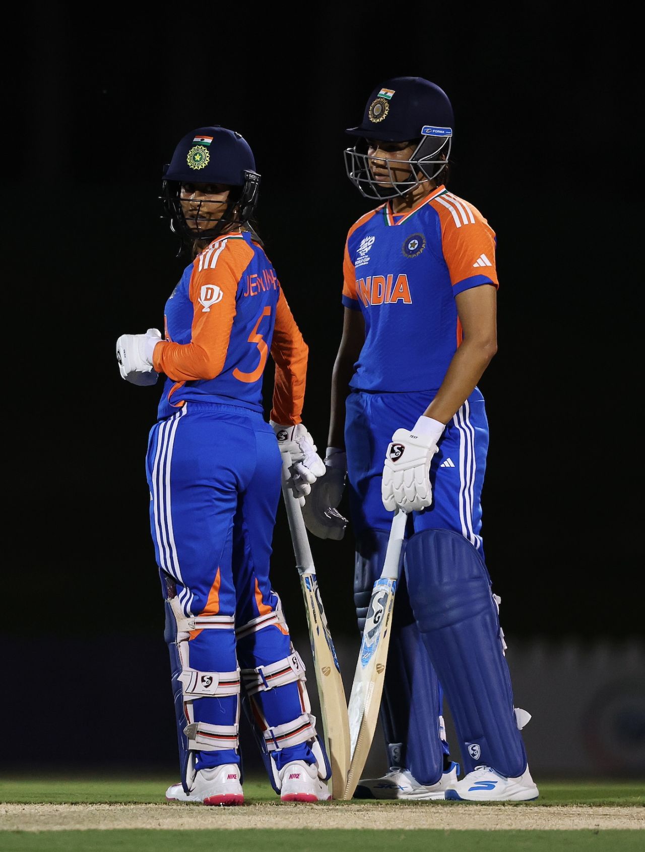 Jemimah Rodrigues (52) and Yastika Bhatia (24) put together a 50-run stand, India vs West Indies, Women's T20 World Cup Warm-up, Dubai, September 29, 2024