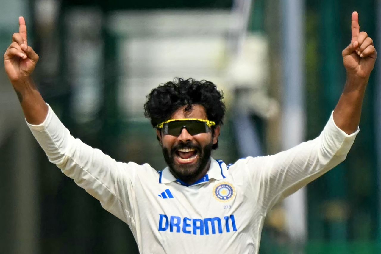 Ravindra Jadeja picked up three wickets in three overs, India vs Bangladesh, 2nd Test, Kanpur, 5th day, October 1, 2024