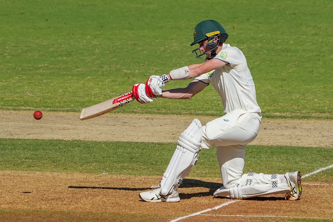 Aidan O'Connor shapes to hit out, India Under-19 vs Australia Under-19, 1st four-dayer, Chennai, 1st day, September 30, 2024