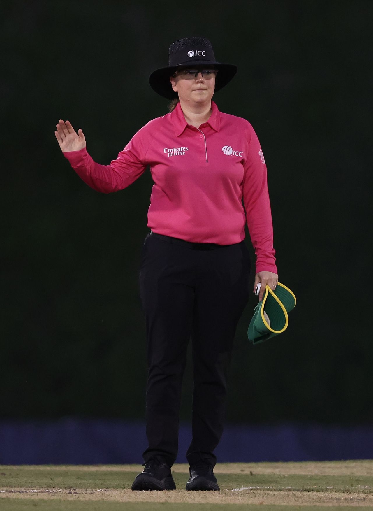 Eloise Sheridan is part of the all-female panel of officials, India vs South Africa, Women's T20 World Cup, Warm-up, Dubai, October 1, 2024