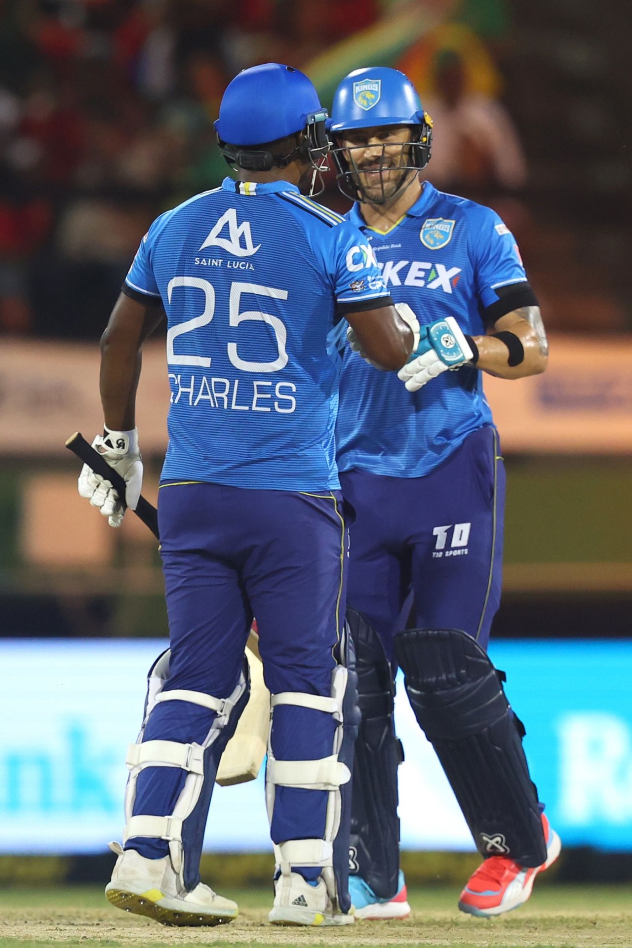 Johnson Charles and Faf du Plessis have formed a potent partnership at the top for St Lucia Kings, Guyana Amazon Warriors vs St Lucia Kings, Qualifier 1, CPL 2024, Providence, October 2, 2024