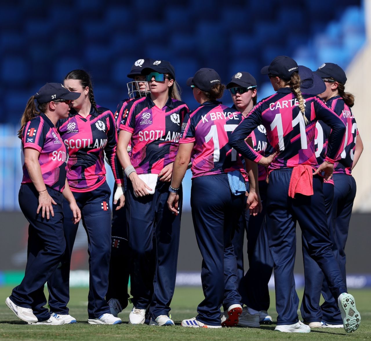 The Scotland bowlers set up a chase of 120 for their batters, Bangladesh vs Scotland, Women's T20 World Cup, Sharjah, October 3, 2024
