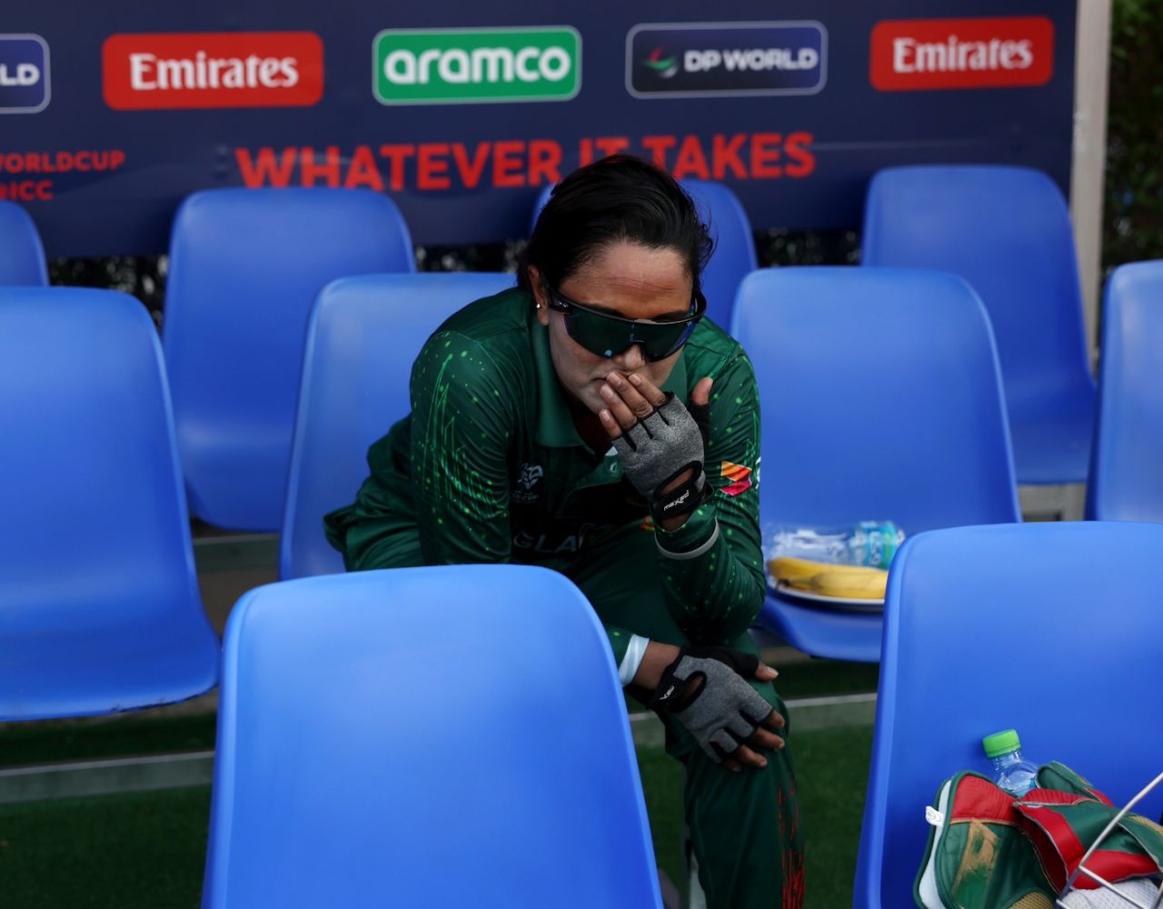 Nigar Sultana takes a moment off to reflect on the achievement, Bangladesh vs Scotland, Women's T20 World Cup, Sharjah, October 3, 2024