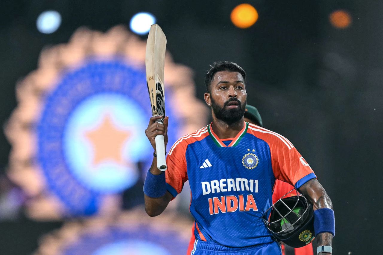 Hardik Pandya took India home at the end, India vs Bangladesh, 1st T20I, Gwalior, October 6, 2024