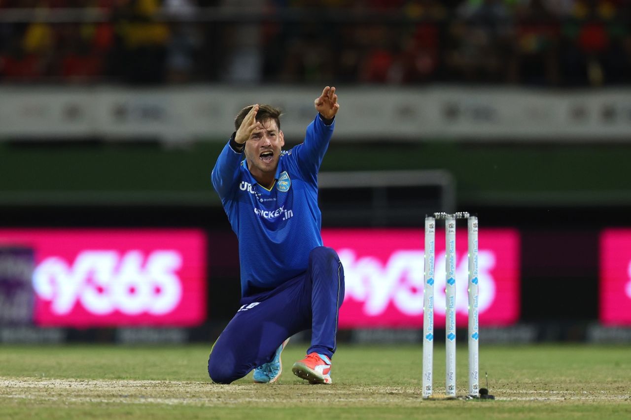 Noor Ahmad was among the wickets once again for St Lucia Kings, Guyana Amazon Warriors vs St Lucia Kings, CPL 2024 final, Providence, October 6, 2024