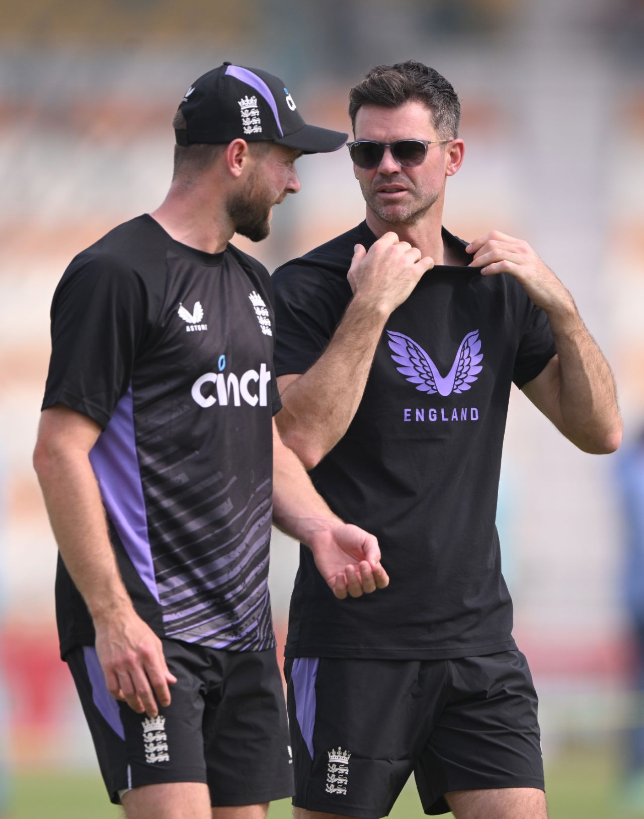 James Anderson linked up with the England squad on day two, Pakistan vs England, 1st Test, Multan, 2nd day, October 8, 2024
