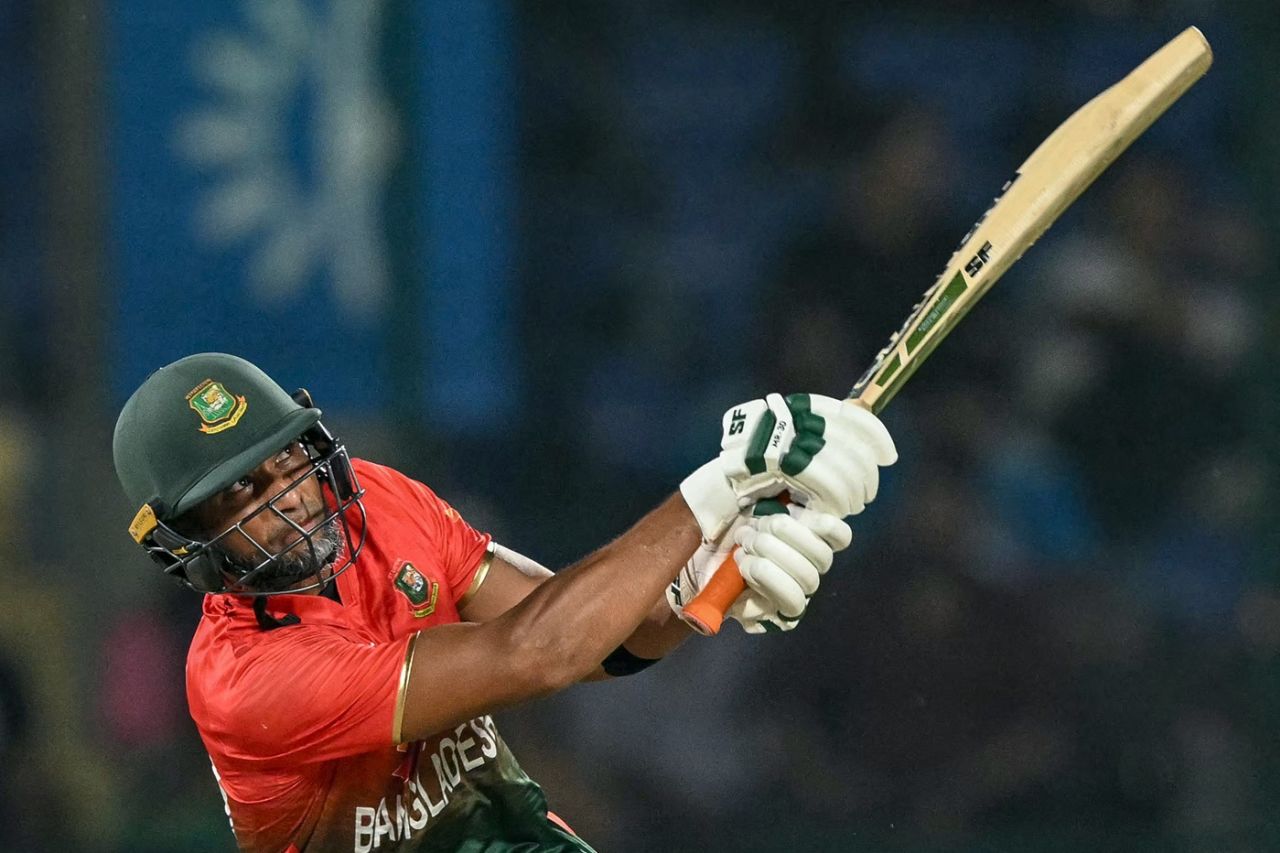 Mahmudullah was the only Bangladesh batter to make a substantial score, India vs Bangladesh, 2nd T20I, Delhi, October 9, 2024