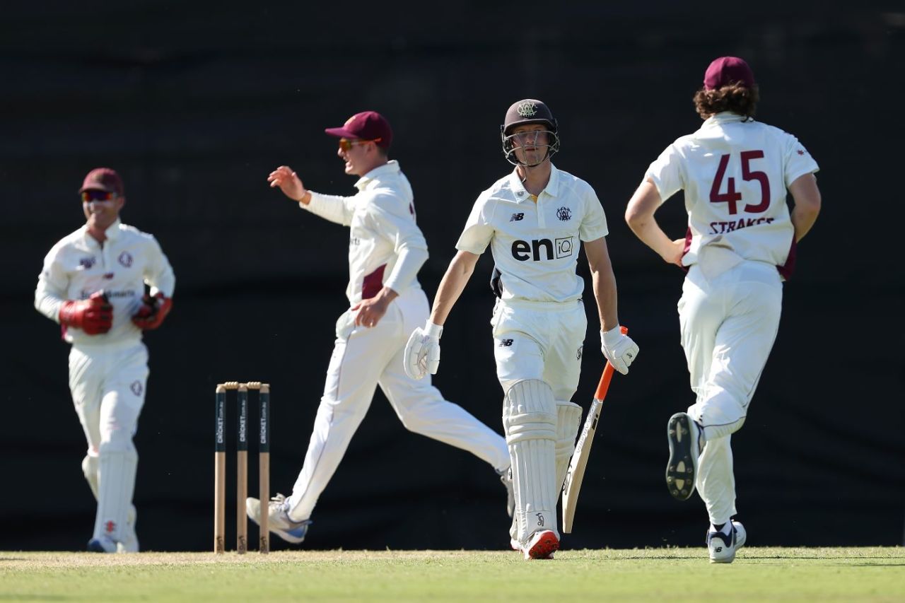 Cameron Bancroft walks off after bagging a pair, Western Australia vs Queensland, day 1, Sheffield Shield, WACA ground, October 8, 2024