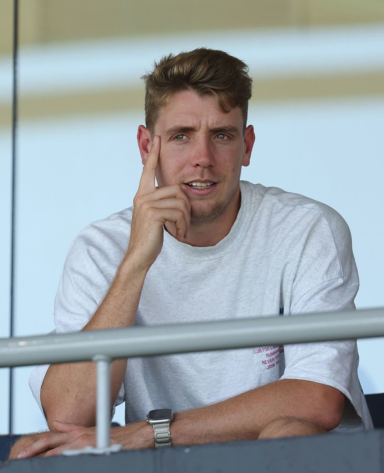 Cameron Green watches on at the WACA, Western Australia vs Queensland, Sheffield Shield, WACA, October 11, 2024