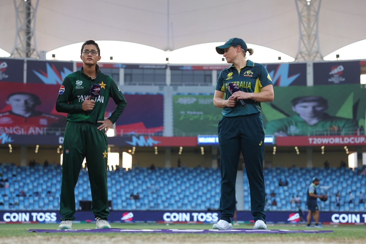 Muneeba Ali made her T20I captaincy debut in a T20 World Cup game against the Alyssa Healy-led Australia, Australia vs Pakistan, Women's T20 World Cup, Dubai, October 11, 2024