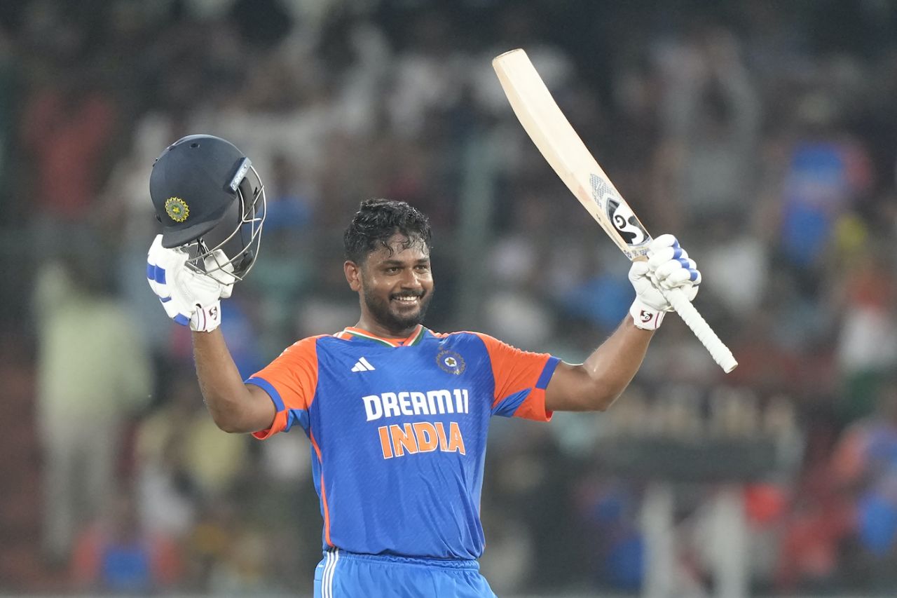 It was an evening of joy for Sanju Samson, India vs Bangladesh, 3rd T20I, Hyderabad, October 12, 2024