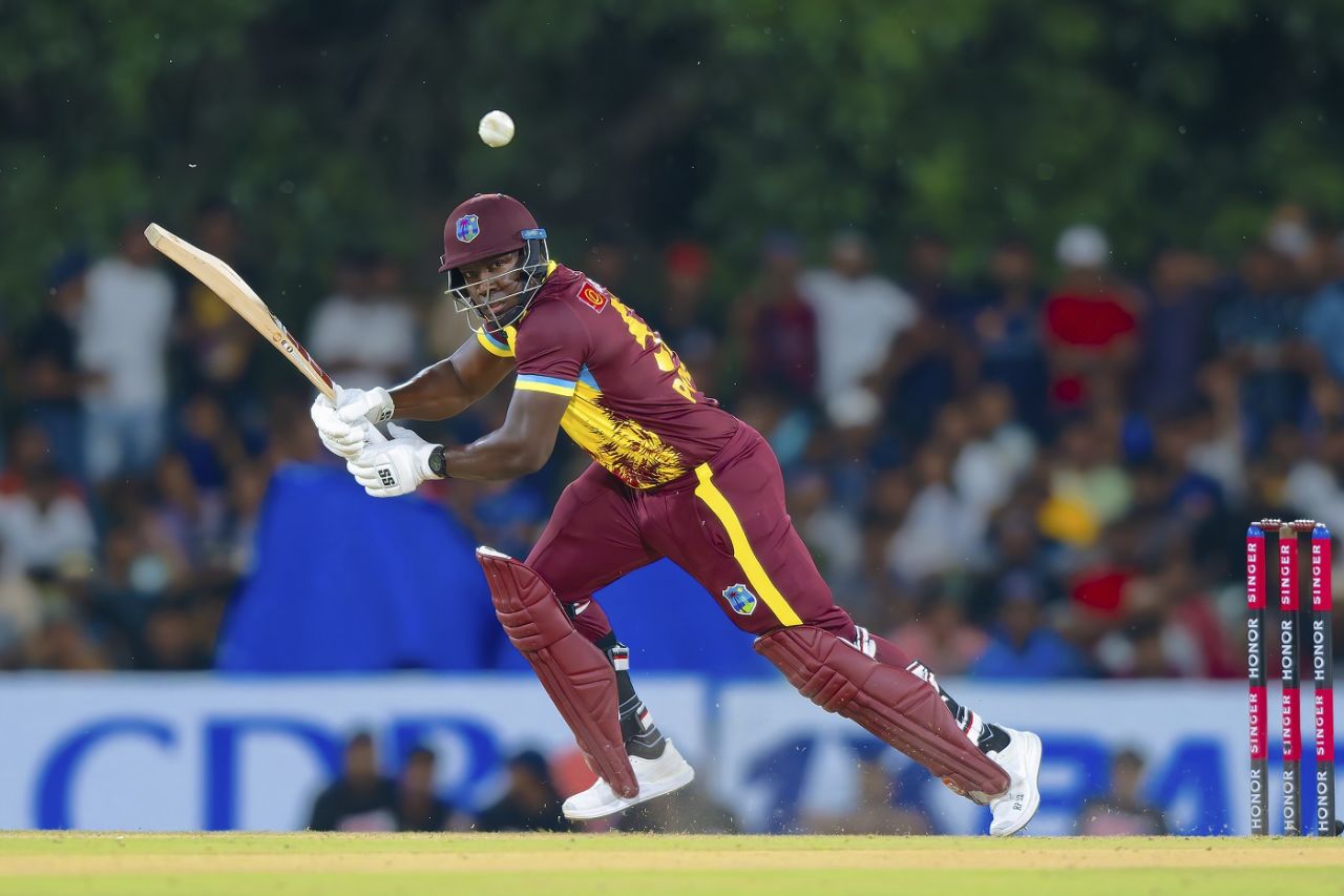 Rovman Powell made 13, Sri Lanka vs West Indies, 1st T20I, Dambulla, October 13, 2024
