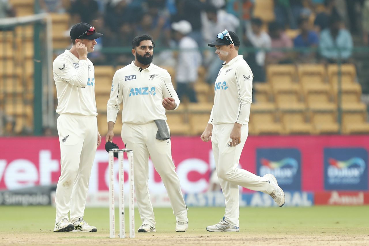 Ajaz Patel didn't offer Tom Latham control in the morning, India vs New Zealand, 1st Test, Bengaluru, 4th day, October 19, 2024