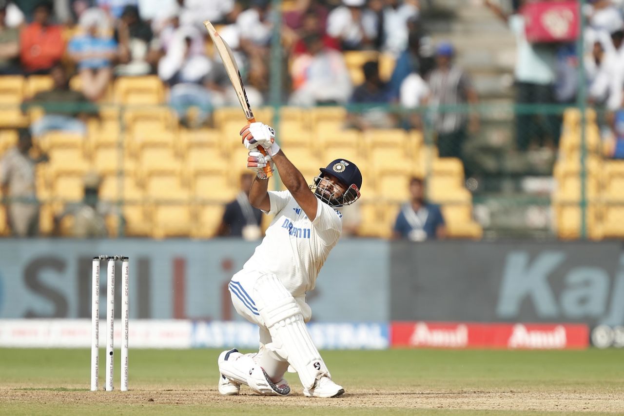 Rishabh Pant sweeps Tim Southee out of the ground, India vs New Zealand, 1st Test, Bengaluru, 4th day, October 19, 2024