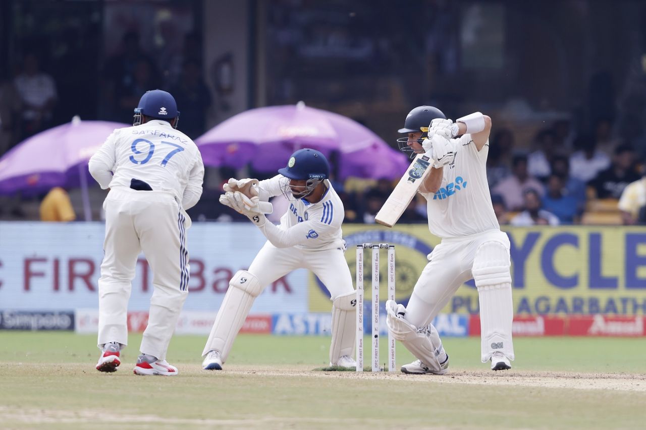 Will Young drove New Zealand's chase, India vs New Zealand, 1st Test, Bengaluru, 5th day, October 20, 2024