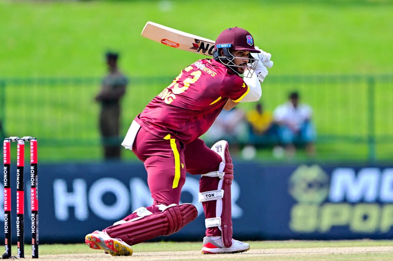 Brandon King goes on the attack, Sri Lanka vs West Indies, 1st ODI, Pallekele, October 20, 2024