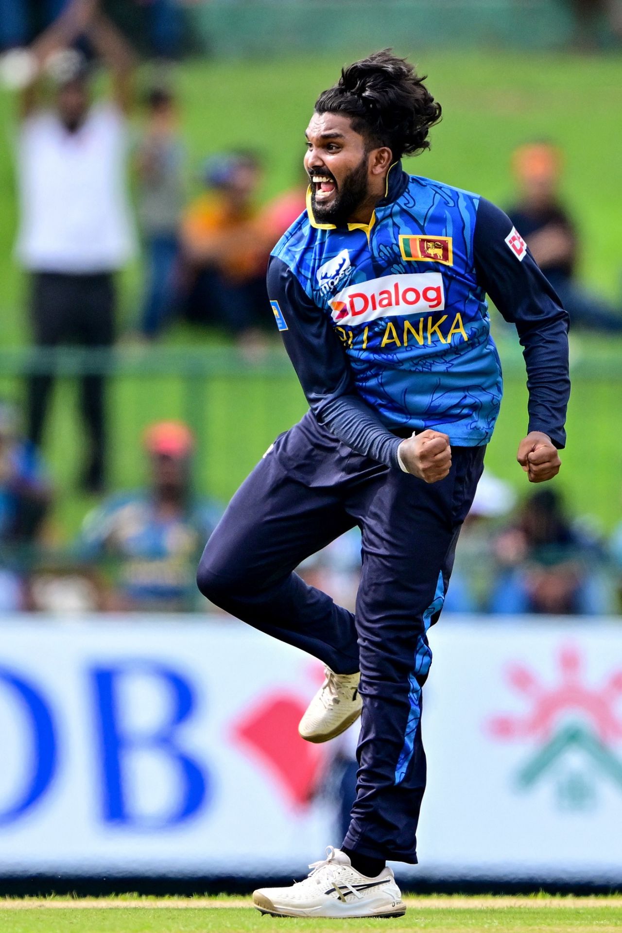 Wanindu Hasaranga struck with his first ball of the match, Sri Lanka vs West Indies, 1st ODI, Pallekele, October 20, 2024
