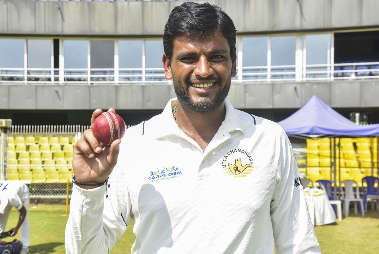Jagjit Singh picked up seven wickets in the second innings to rout Assam, Assam vs Chandigarh, Ranji Trophy, Guwahati, 4th day, October 21, 2024
