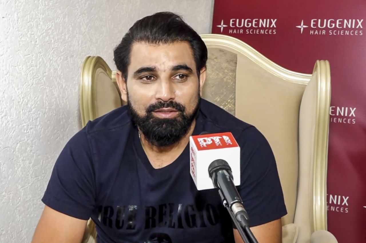 Mohammed Shami speaks at an event, Delhi, October 21, 2024