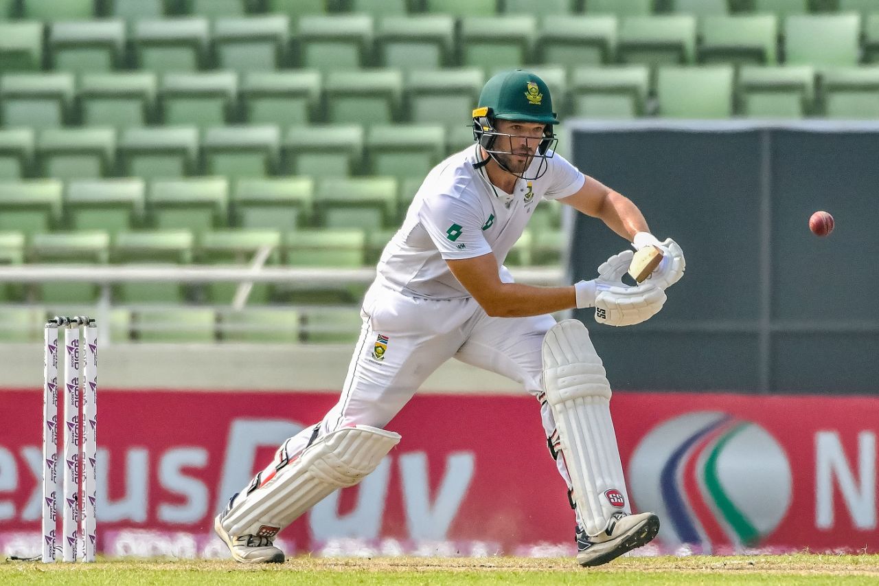 Wiaan Mulder made 54, his highest Test score, Bangladesh vs South Africa, 1st Test, Mirpur, 2nd day, October 22, 2024