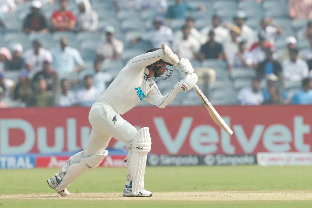 Devon Conway was solid at the top for New Zealand, India vs New Zealand, 2nd Test, Pune, 1st day, October 24, 2024