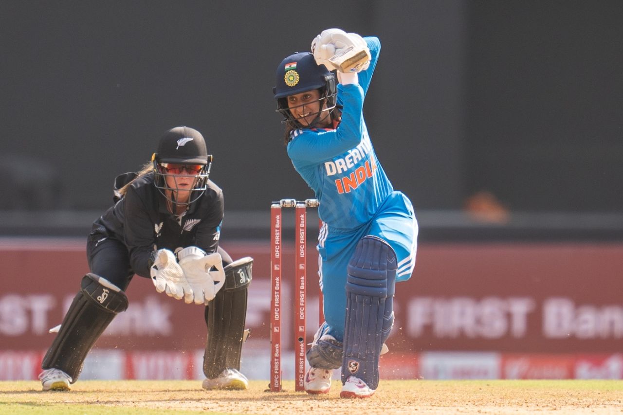 Jemimah Rodrigues steadied India but fell for 35, India vs New Zealand, 1st ODI, Ahmedabad, October 24, 2024