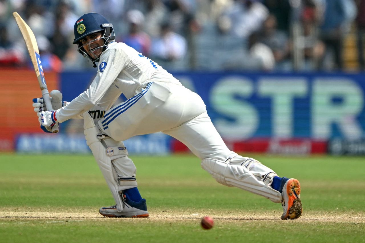 Shubman Gill was quick off the blocks, India vs New Zealand, 2nd Test, Pune, 3rd day, October 26, 2024