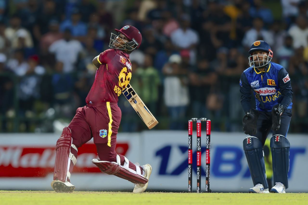 Sherfane Rutherford goes big, Sri Lanka vs West Indies, 3rd ODI, Pallekele, October 26, 2024