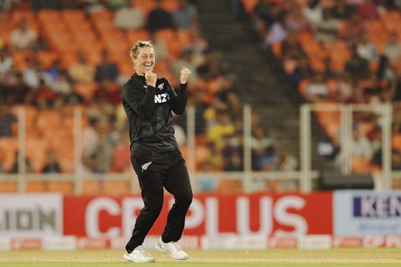Sophie Devine got a key breakthrough with Jemimah Rodrigues' wicket, India vs New Zealand, 2nd ODI, Ahmedabad, October 27, 2024