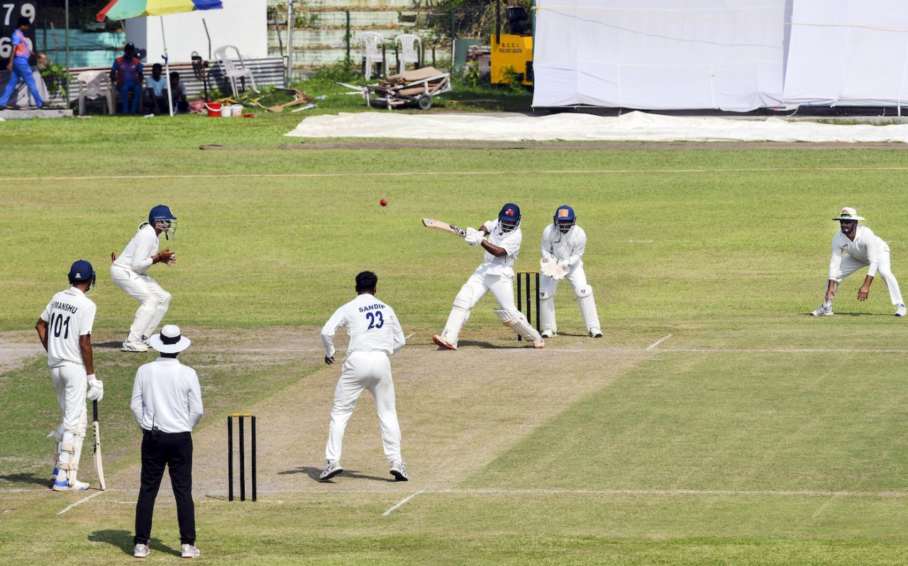 Mumbai made 450 after choosing to bat first in Agartala, Agartala vs Mumbai, Ranji Trophy 2024-25, Agartala, 2nd day, October 27, 2024