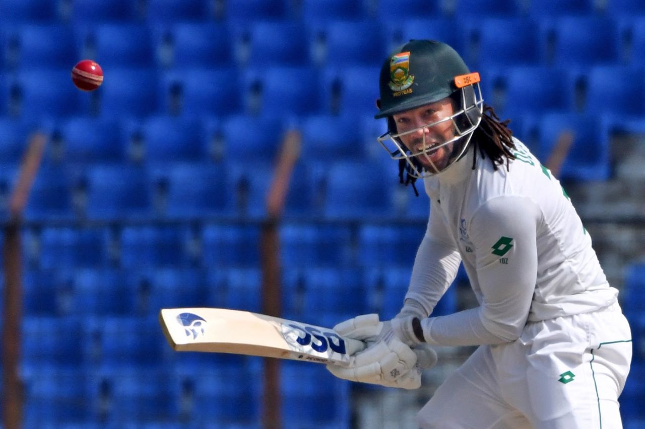 Tony de Zorzi brought up his third Test fifty, Bangladesh vs South Africa, 2nd Test, first day, Chattogram, October 29, 2024