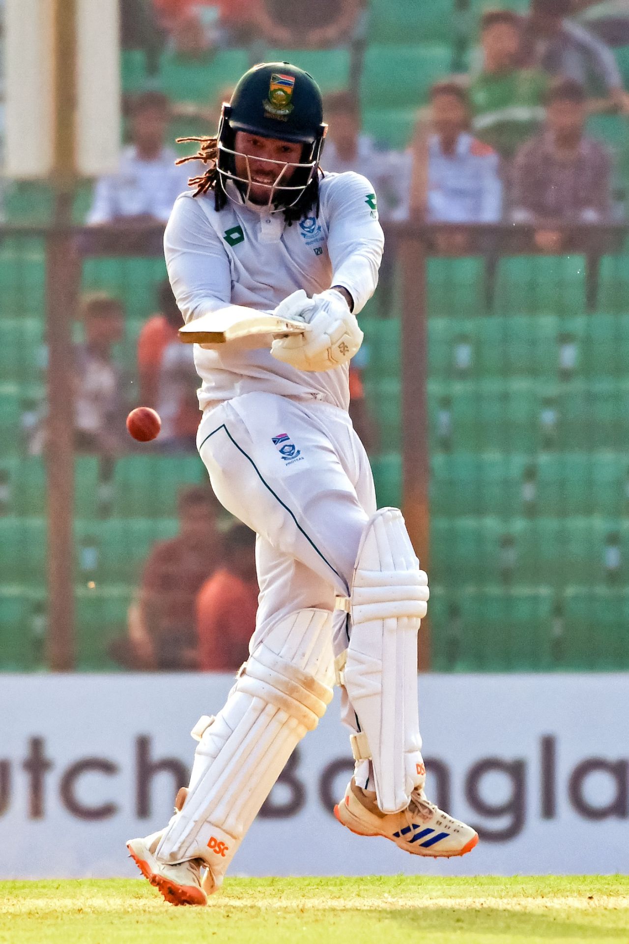 Tony de Zorzi batted through the opening day, Bangladesh vs South Africa, 2nd Test, Chattogram, 1st day, October 29, 2024