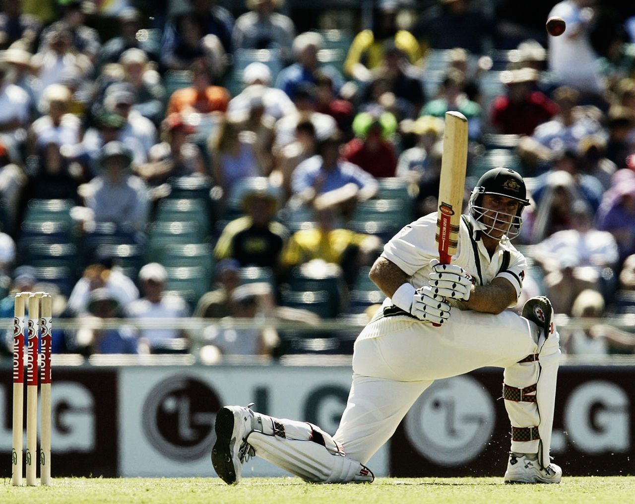 Matthew Hayden on his way to his hundred at the WACA, Australia, Zimbabwe, 1st Test, Perth, October 9, 2003