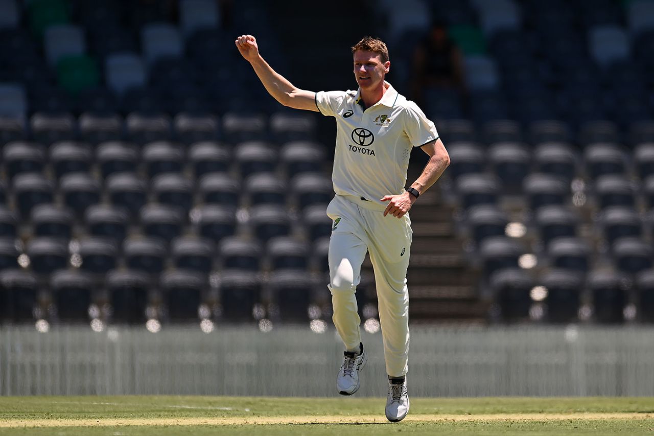 Brendan Doggett got among the India A middle order, Australia A vs India A, 1st four-day game, Mackay, October 31, 2024