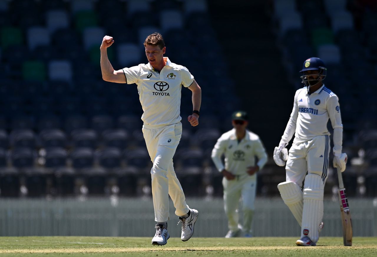 Brendan Doggett had a day to remember, Australia A vs India A, 1st four-day game, Mackay, October 31, 2024