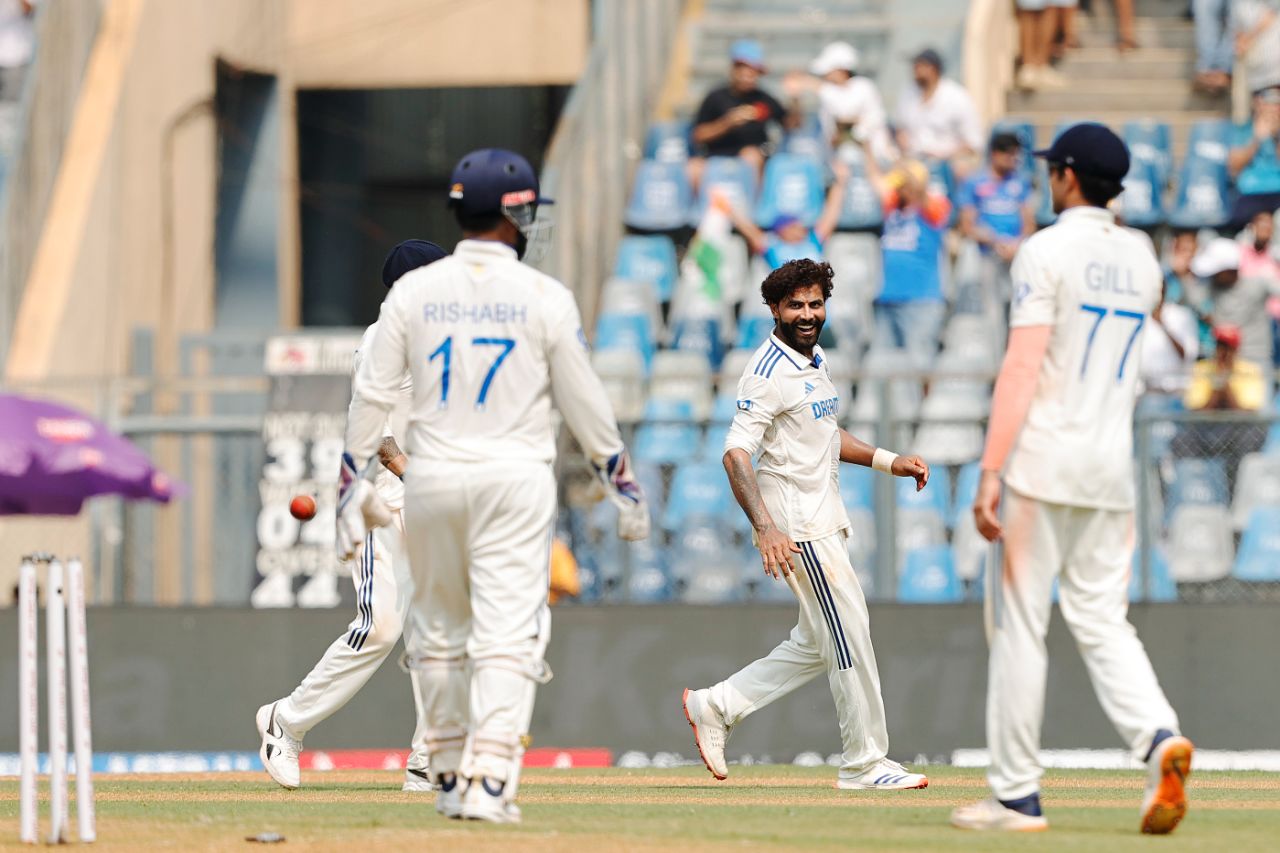 Ravindra Jadeja got rid of Will Young and Tom Blundell in quick succession, India vs New Zealand, 3rd Test, Mumbai, 1st day, November 1, 2024